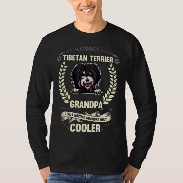 Camiseta Tibetan Terrier Grandpa Like A Normal Grandpa Only (Anverso)