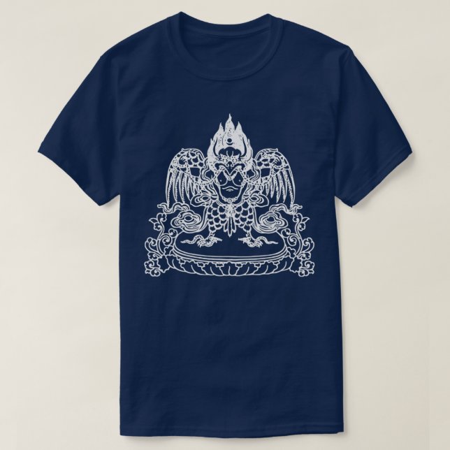 Camiseta Tibetan Vajrayana Dharma Garuda Mythical Bird Budd (Diseño del anverso)
