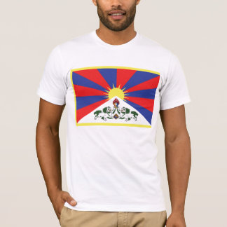 Camiseta tibetana de la bandera