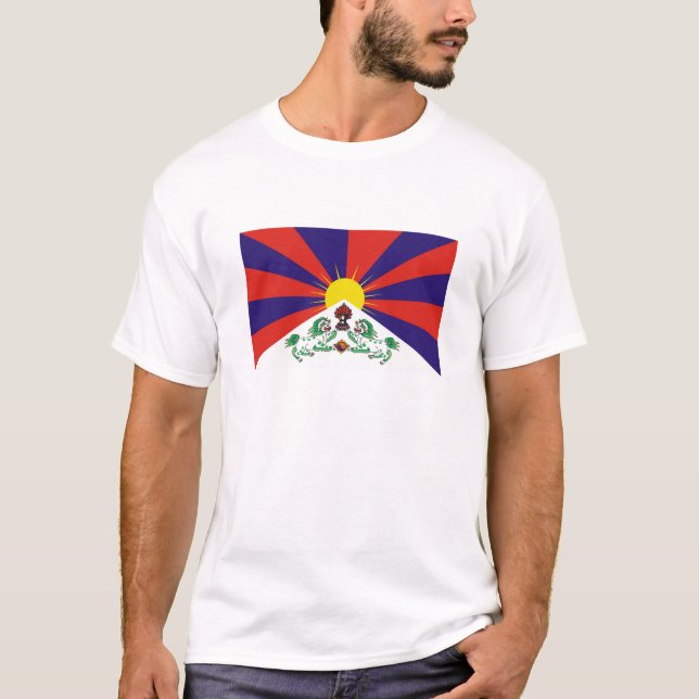 Camiseta tibetana de la bandera (Anverso)
