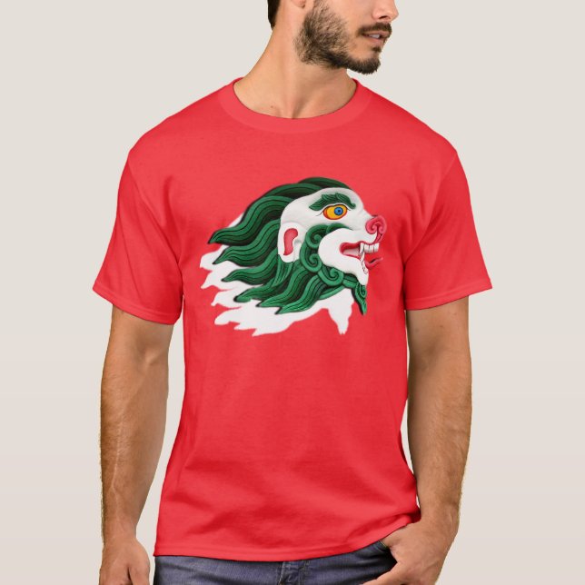 Camiseta tibetana del león de la nieve (Anverso)