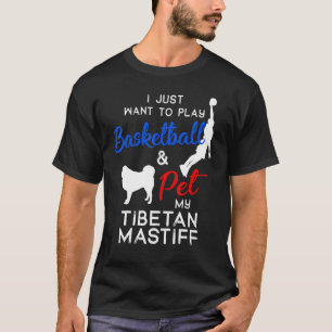 Camiseta Tibetano Mastiff graciosa dueña de un perro de bal