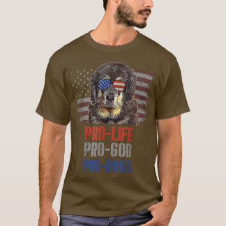 Camiseta Tibetano Mastiff Pro Life Pro God Pro Dogs
