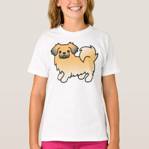 Camiseta Tibetano Spaniel Sable Cervatillo Perro De Dibujos