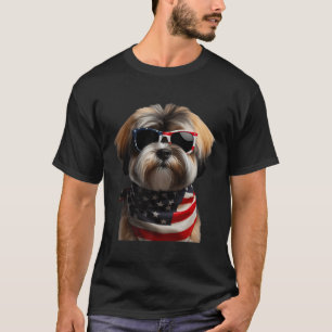 Camiseta Tibetano Terrier Perro 4 De Julio Independiente Es