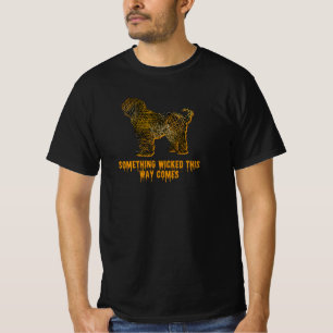 Camiseta Tibetano Terrier Perro Silhouette Fun Halloween