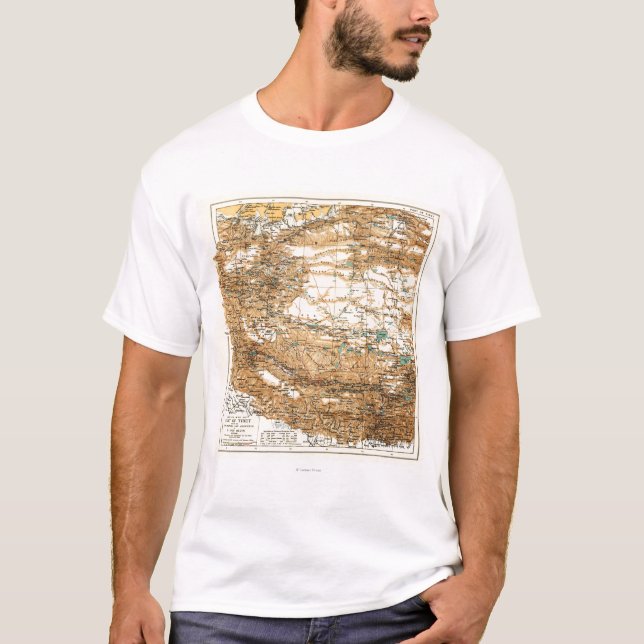 Camiseta TibetPanoramic MapTibet (Anverso)