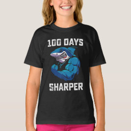 Camiseta Tiburón 100 días más agudo Gimnasio del día 100 de