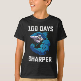 Camiseta Tiburón 100 días más agudo Gimnasio del día 100 de