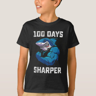 Camiseta Tiburón 100 días más agudo Gimnasio del día 100 de