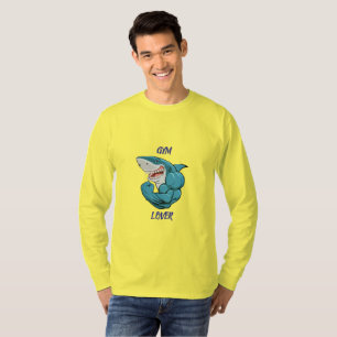 Camiseta Tiburón Amante del Gimnasio – Diseño Divertido de