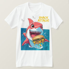 Camiseta Tiburón Atacando Snacks
