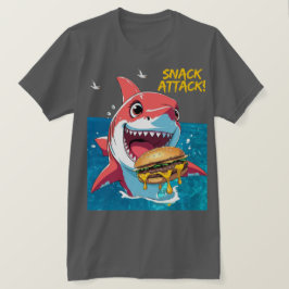 Camiseta Tiburón Atacando Snacks