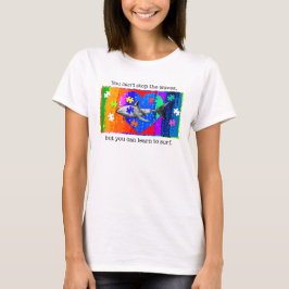 Camiseta Tiburón autismo blanco