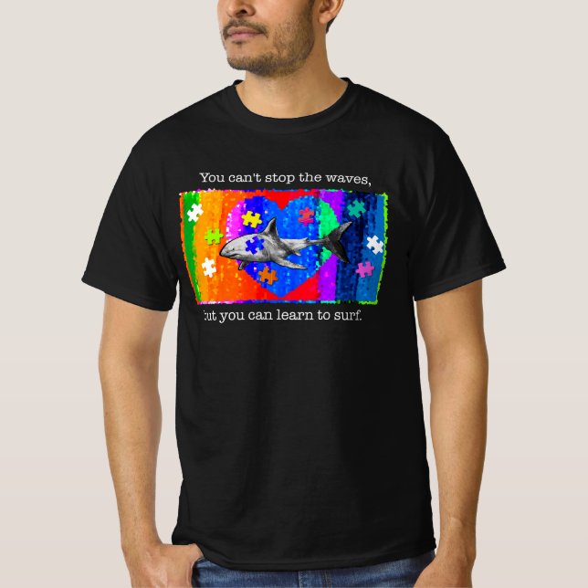 Camiseta Tiburón autismo HOMBRES (Anverso)