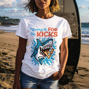 Camiseta Tiburón azul de Guay para chicas mujeres