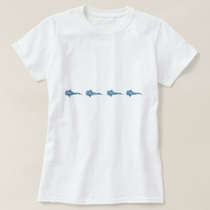 Camiseta Tiburón ballena acuarela