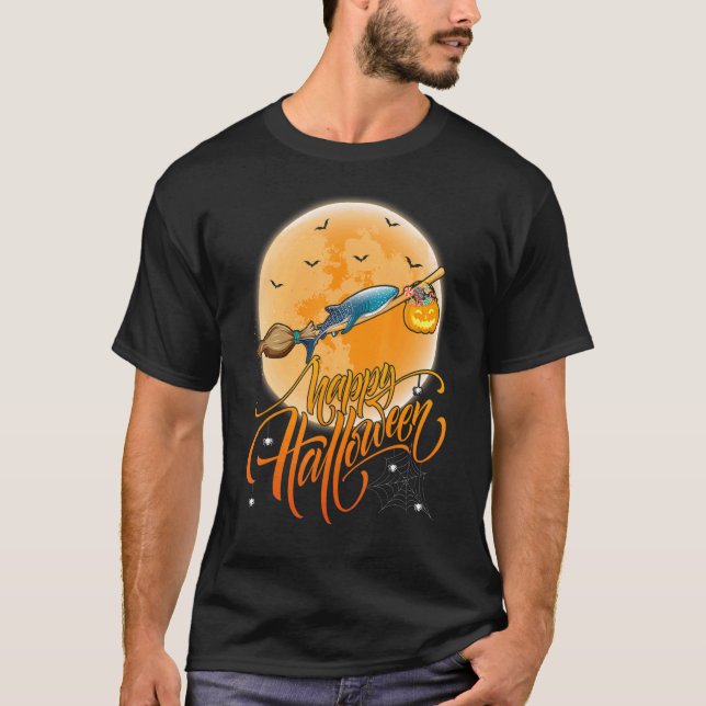Camiseta Tiburón ballena cruza con escopeta de brujas Tibur (Anverso)