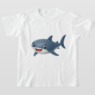 Camiseta Tiburón Ballena de Dibujos Animados Adorable