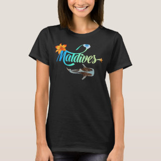 Camiseta Tiburón ballena de Maldivas Hibiscus Palms Beach S