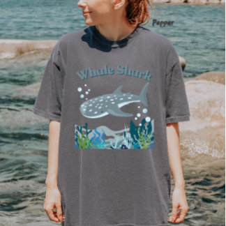 Camiseta Tiburón ballena submarino, amor al océano, amor al