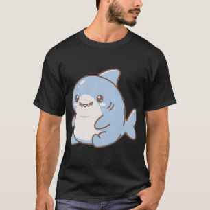 Camiseta Tiburón Bebé Chibi Adorable Criatura Marina Kawaii