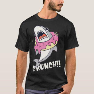 Camiseta Tiburón blanco con donut