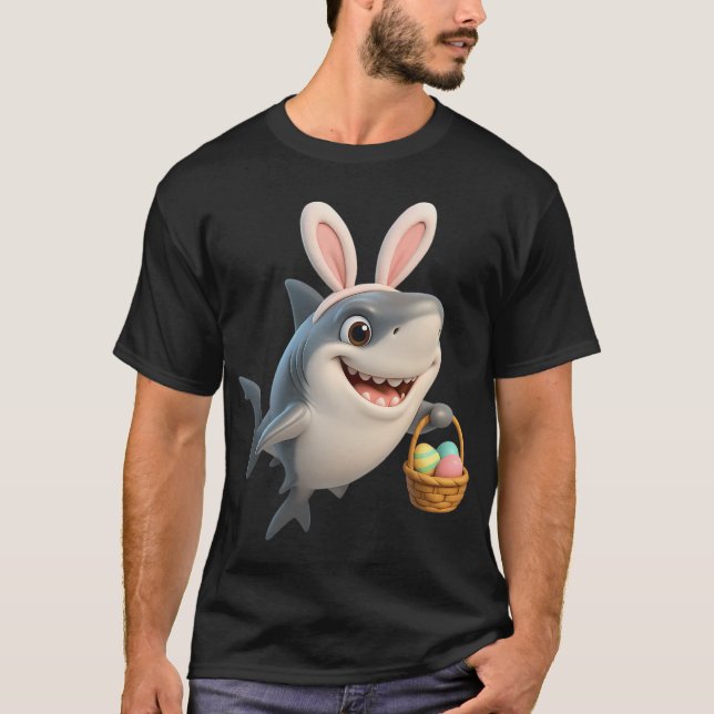Camiseta Tiburón blanco de Pascua (Anverso)