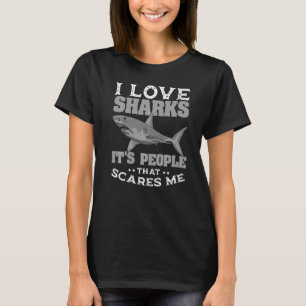 Camiseta Tiburón Blanco Gran Pez Depredador Biología Oceáni