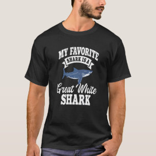 Camiseta Tiburón Blanco Grande Pez Depredador Más Grande Fa