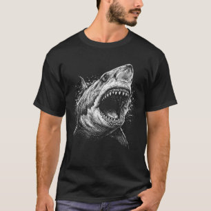 Camiseta Tiburón Blanco-Jaws