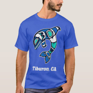 Camiseta Tiburón CA Nativo Estadounidense Tribal Orca Kille