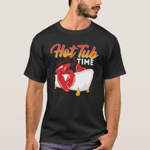 Camiseta Tiburón caliente Lobster camarones Crawfish Cangre