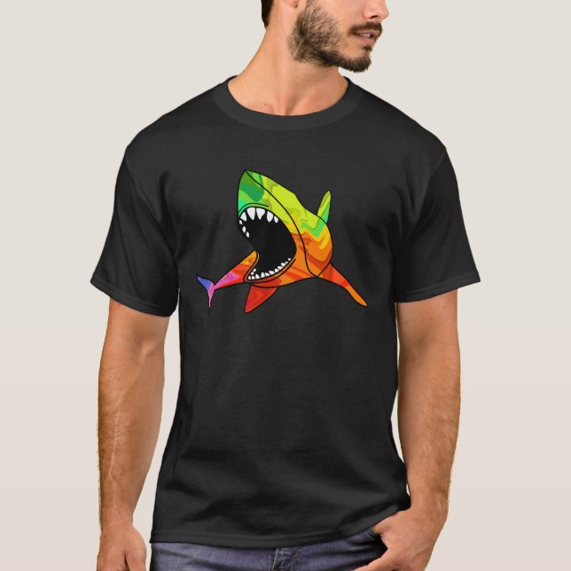 Camiseta Tiburón colorido (Anverso)