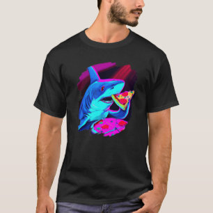 Camiseta Tiburón comiendo pizza Guay Pizza Sharks