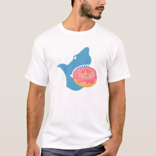 Camiseta Tiburón comiendo un donut