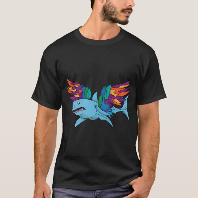Camiseta Tiburón con alas (Anverso)
