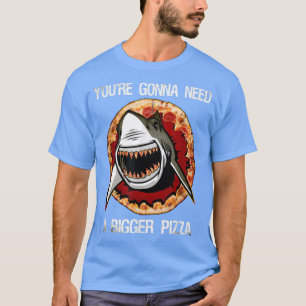 Camiseta Tiburón con dientes de pizza 29035120