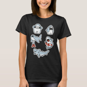 Camiseta Tiburón conjunto diseño digital