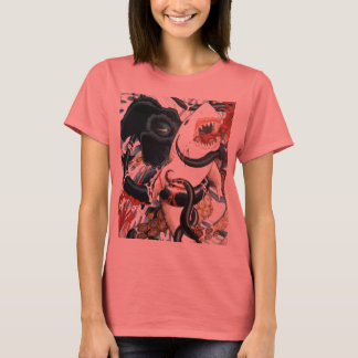 Camiseta tiburón contra pulpo