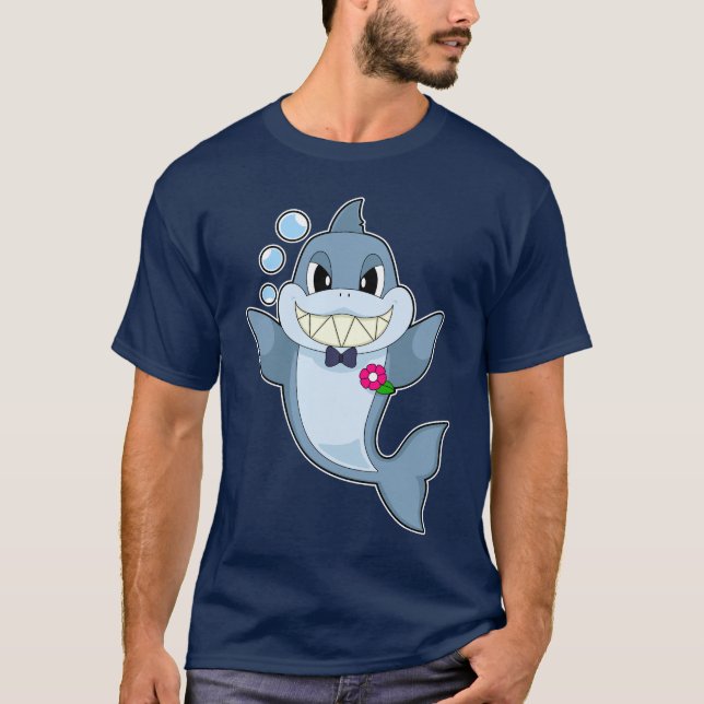 Camiseta Tiburón Cuñado Corbata de lazo Boda (Anverso)