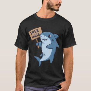Camiseta Tiburón de Abrazos Gratis - Amigo Marino Dulce y C