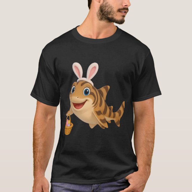 Camiseta Tiburón de bambú de Pascua (Anverso)