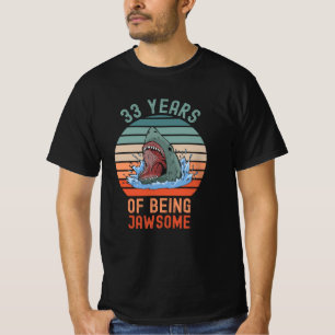Camiseta Tiburón de cumpleaños número 33