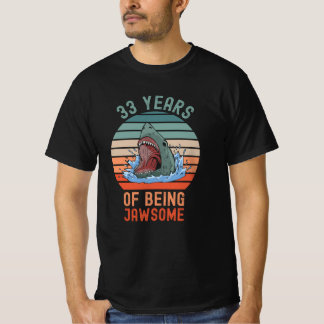 Camiseta Tiburón de cumpleaños número 33