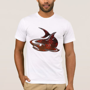 Camiseta tiburón de diseño gráfico fresco de los tiburones