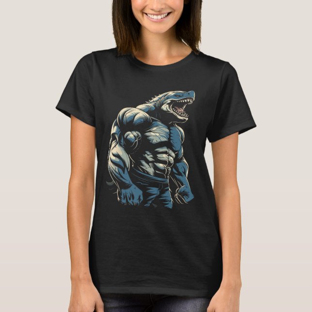 Camiseta Tiburón de entrenamiento de gimnasia (Anverso)