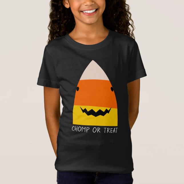 Camiseta Tiburón de Halloween lindo (Anverso)
