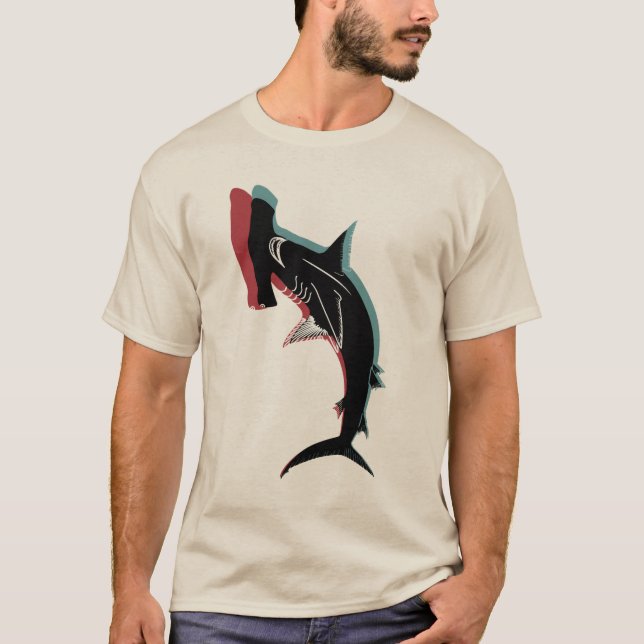 Camiseta tiburón de hammerhead (Anverso)