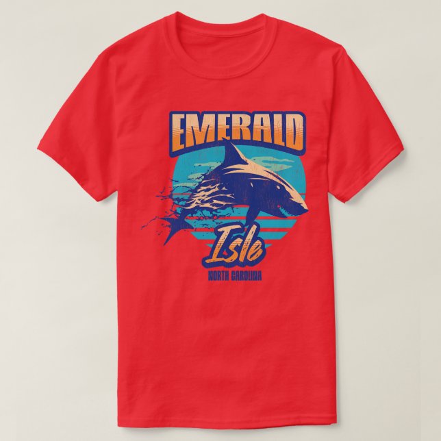 Camiseta Tiburón de la Isla Esmeralda (Diseño del anverso)